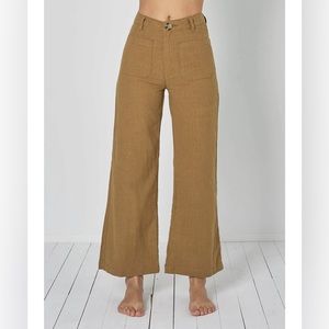 Rollas Sailor Ramie Pant in Tobacco